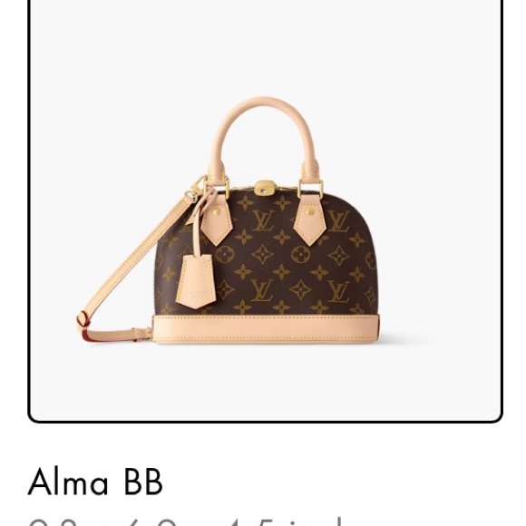 Louis Vuitton Alma BB Bag in Brown Monogram
“Price is Firm” - Picture 9 of 14